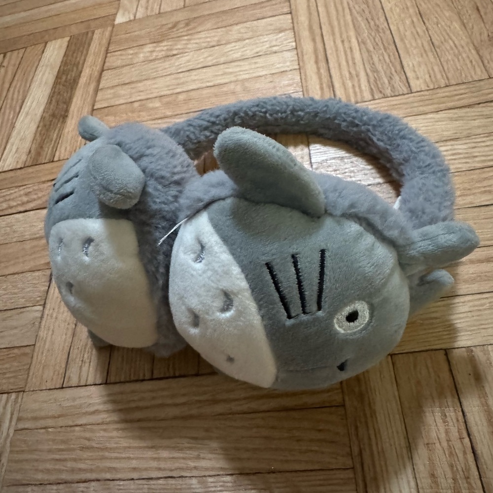Studio Ghibli Totoro Gray Plush Earmuffs